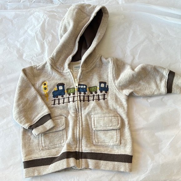 Gymboree Other - Cute Train Gymboree Infant Zip-Up Hoodie